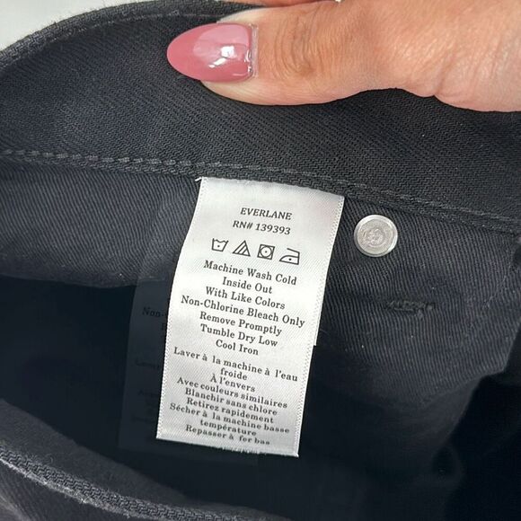 NWT Everlane Black The Relaxed 4-Way Stretch Organic Jean Uniform Size 32x32 - Picture 10 of 11